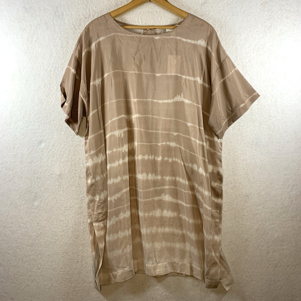 J Jill Pure Jill Womens Cotton Silk Tunic Top Sz‎ M Oversized Boho Lounge Resort